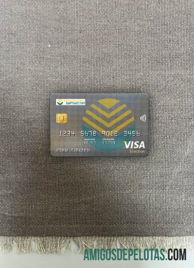 Quirguistão Kirgizbank Visa Electron Cartão Photolook Front amostra